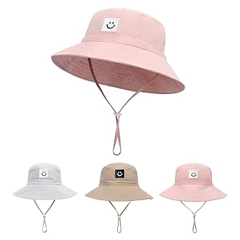 happy sunさま専用 Toddler Sun Hat with Smile Face UPF 50+ for Boys & Girls 0-7